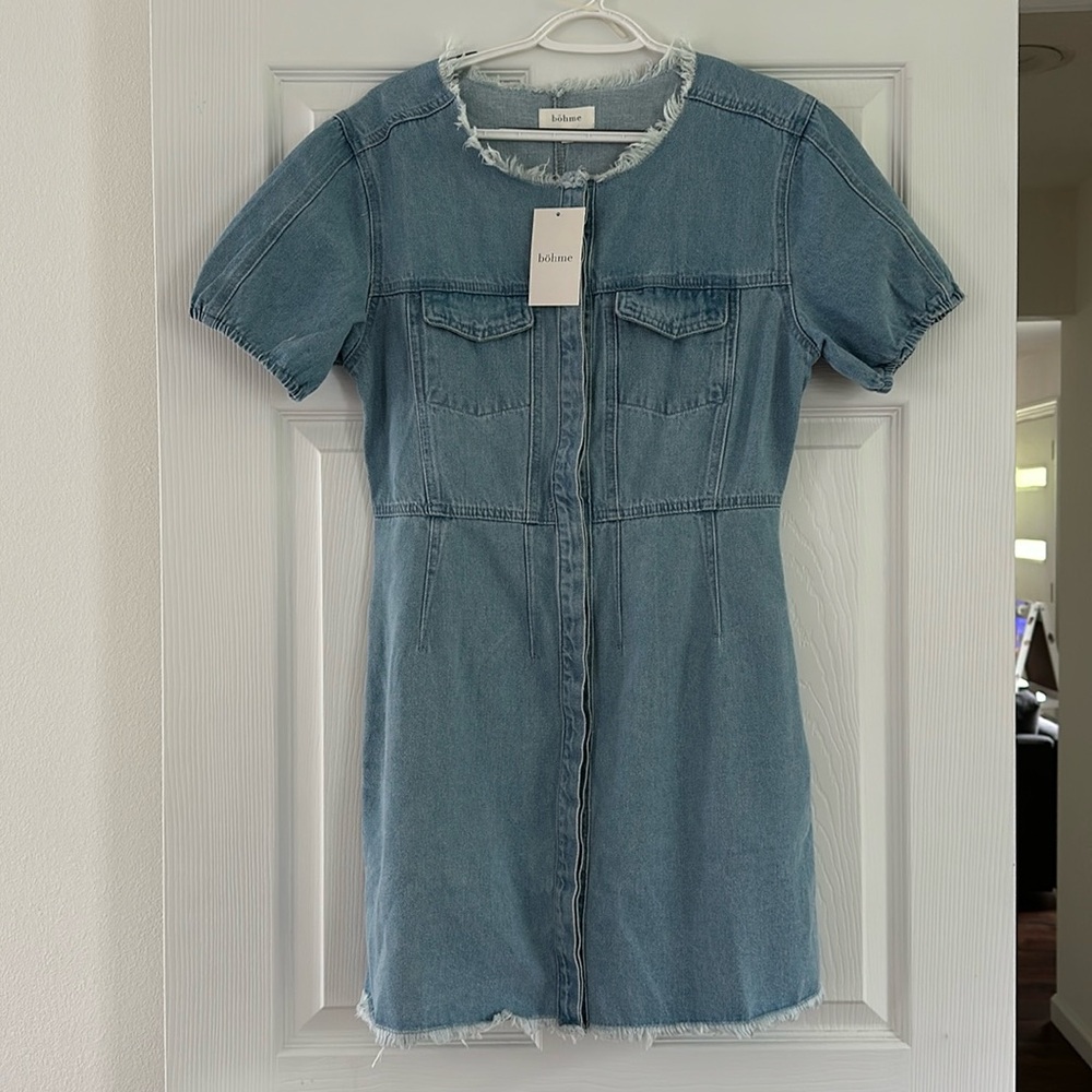 Bohme women's NWT denim mini dress- size small